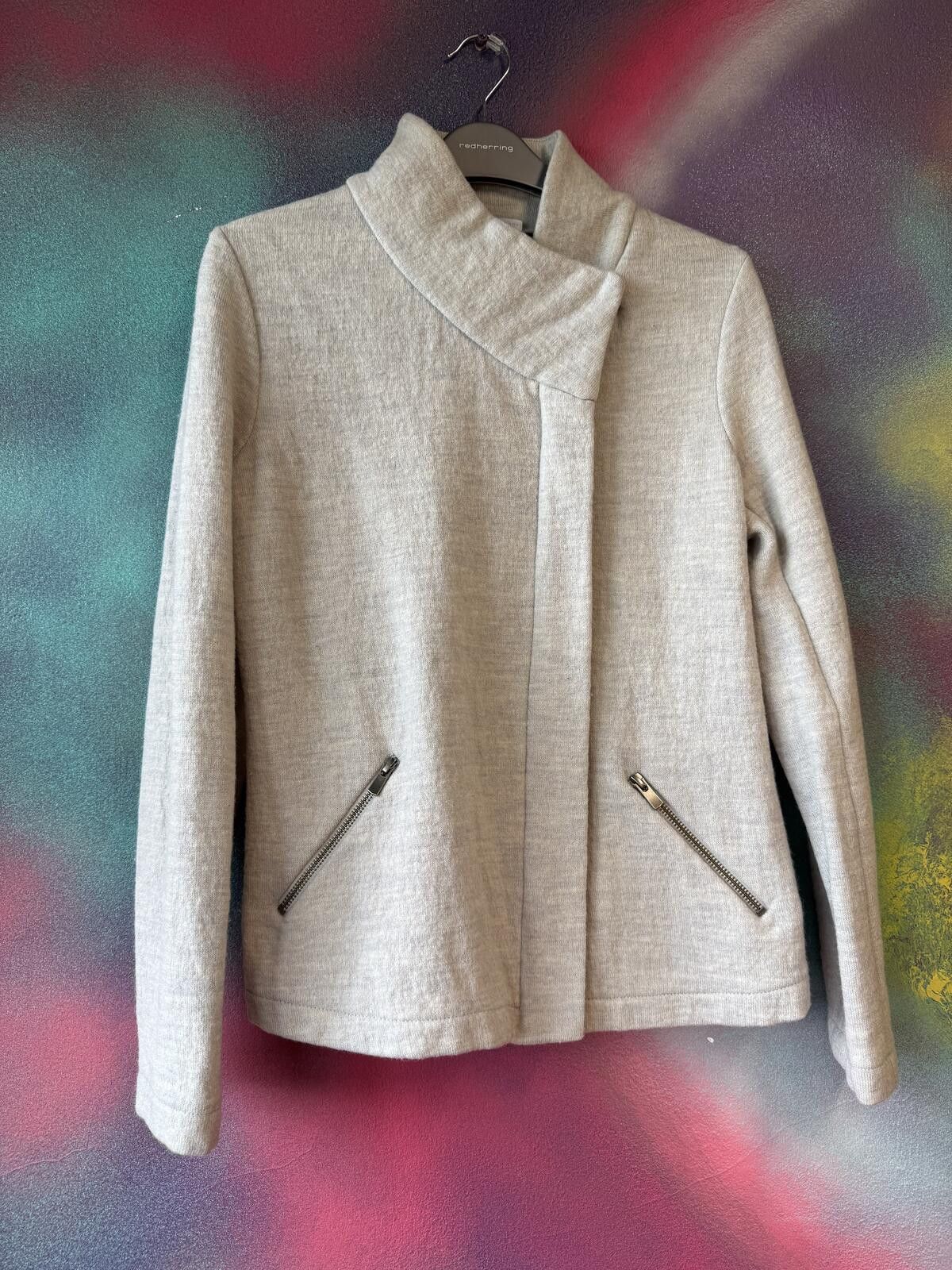Other The White Company Boiled Wool Asymmetric Biker Jacket Size US M / EU 48-50 / 2 - 3 Thumbnail