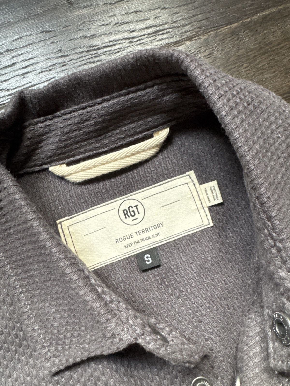 Rogue Territory Rogue Territory Service Shirt Grey Sashiko Size US S / EU 44-46 / 1 - 2 Thumbnail