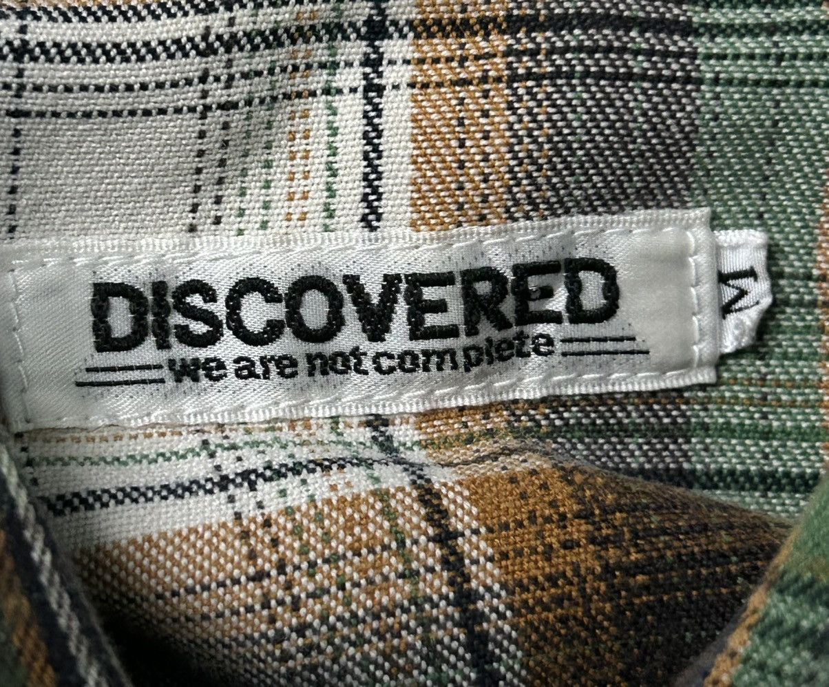 DISCOVERED × Japanese Brand × Vintage 💥NEED GONE💥DISCOVERED FLANNEL STONE BUTTON Size US M / EU 48-50 / 2 - 12 Thumbnail