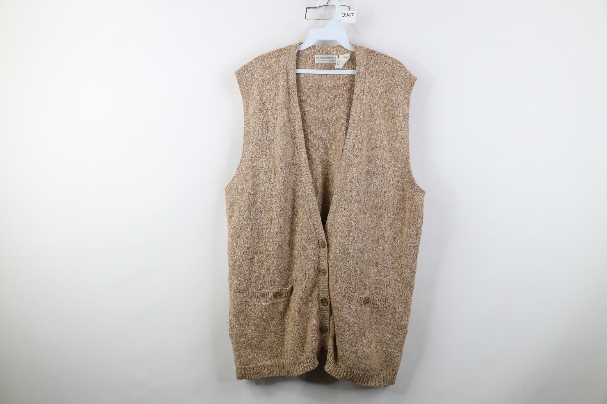 Vintage Vintage 90s Streetwear Wool Blend Knit Cardigan Sweater Vest Size XL / US 12-14 / IT 48-50 - 1 Thumbnail