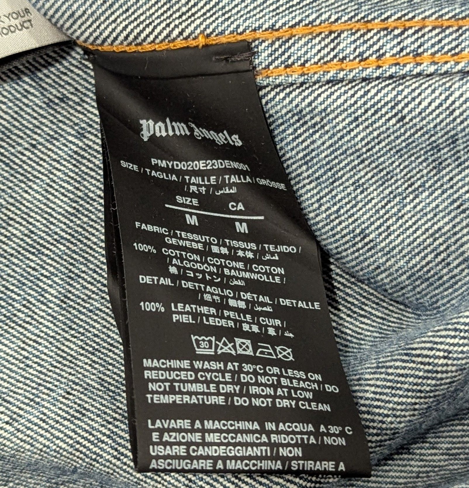 Palm Angels PALM ANGELS Palmity Laser Overshirt Denim Medium Size US M / EU 48-50 / 2 - 6 Thumbnail