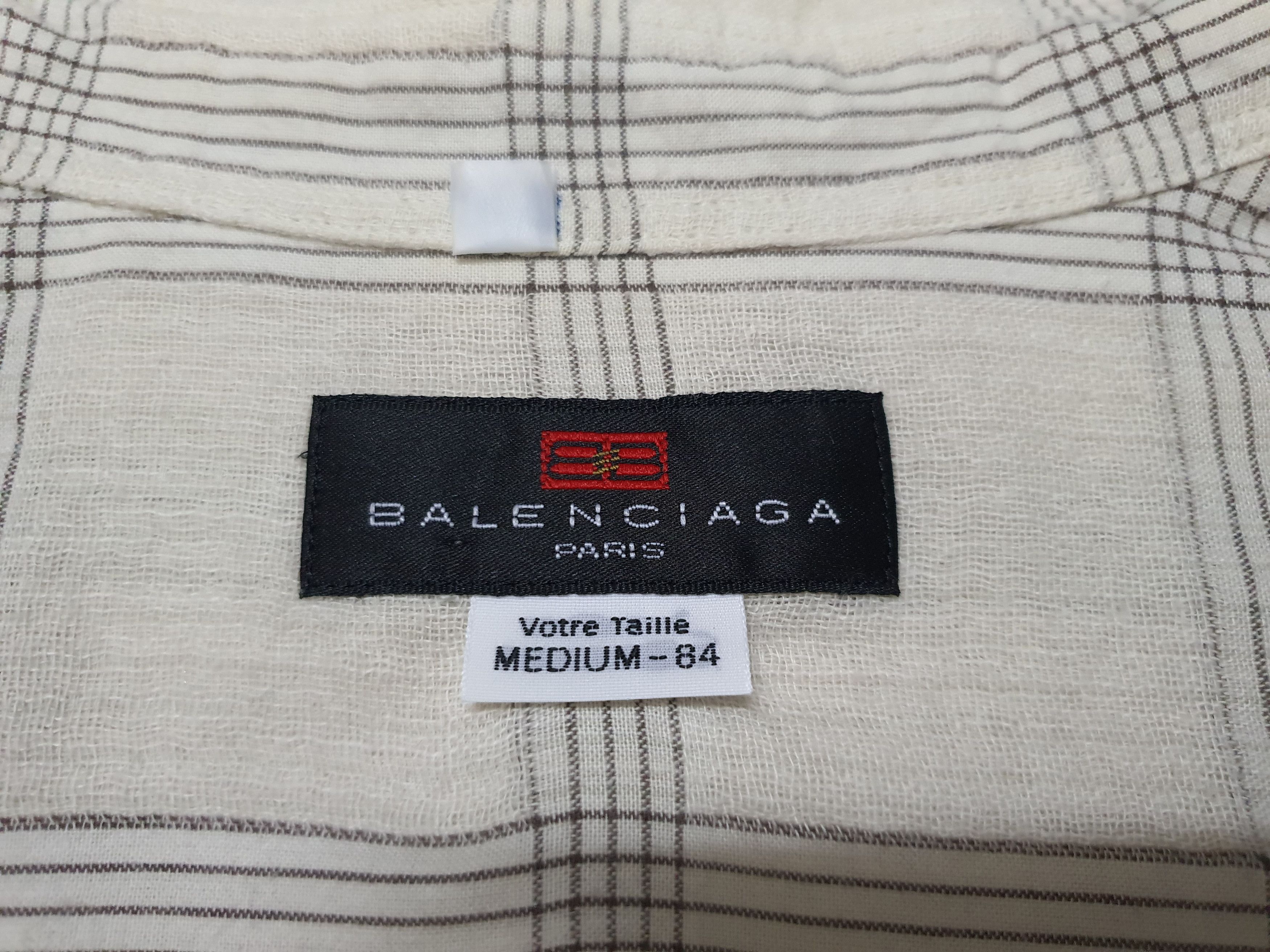 Balenciaga BALENCIAGA Single Pocket Long Sleeve Button Up Shirt. Size US M / EU 48-50 / 2 - 12 Thumbnail