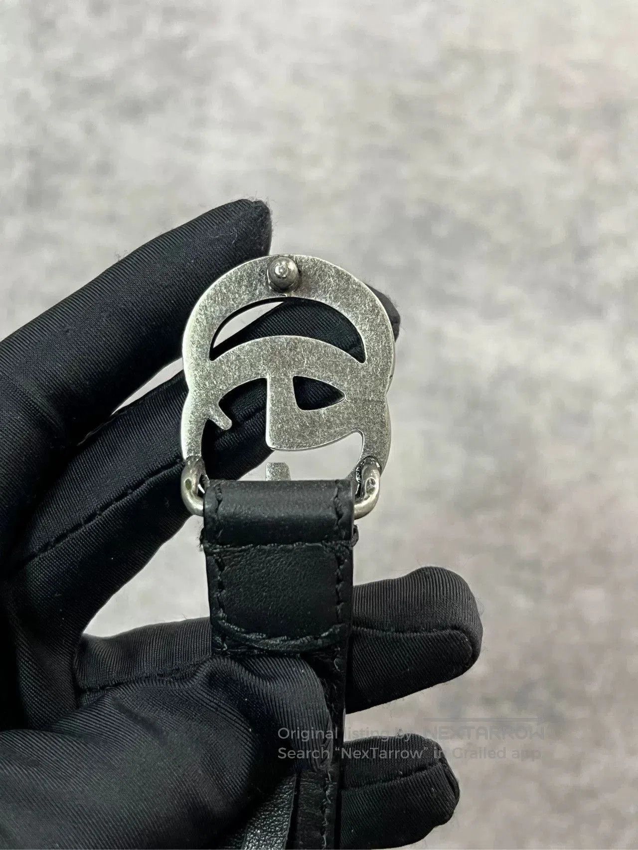 Gucci Gucci Narrow Leather Belt. Size ONE SIZE - 3 Thumbnail