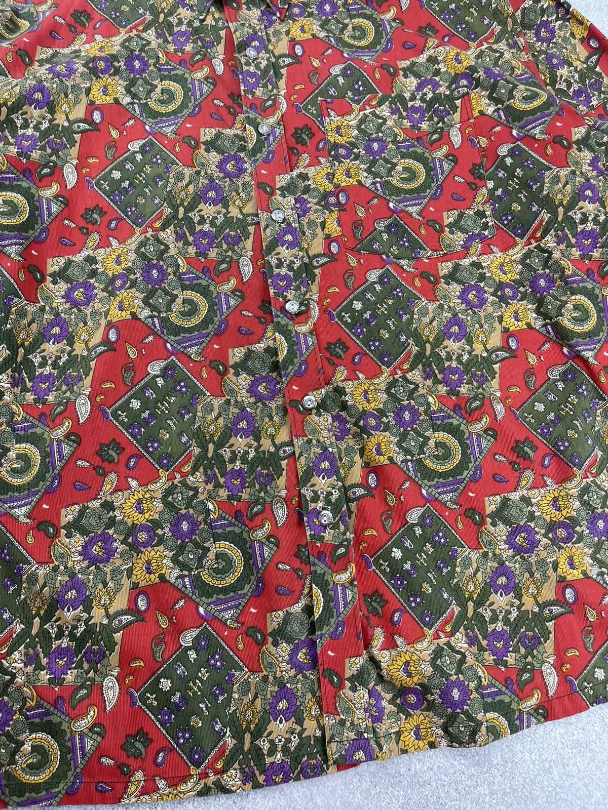 Valentino Vintage Valentino Floral Long Sleeve Short Size 42 Size US XL / EU 56 / 4 - 4 Thumbnail