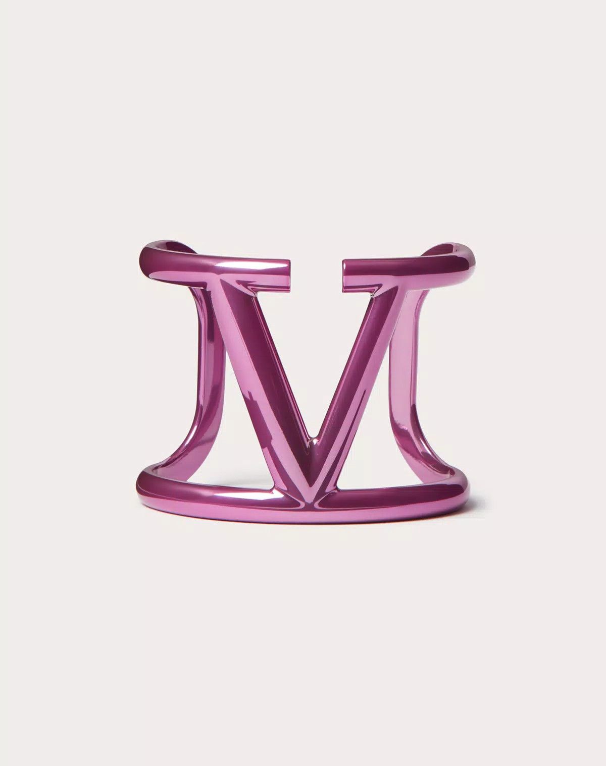 Valentino oc11z0725 Size: S / Vlogo Signature Metal Bracelet in Pink Size ONE SIZE - 1 Thumbnail