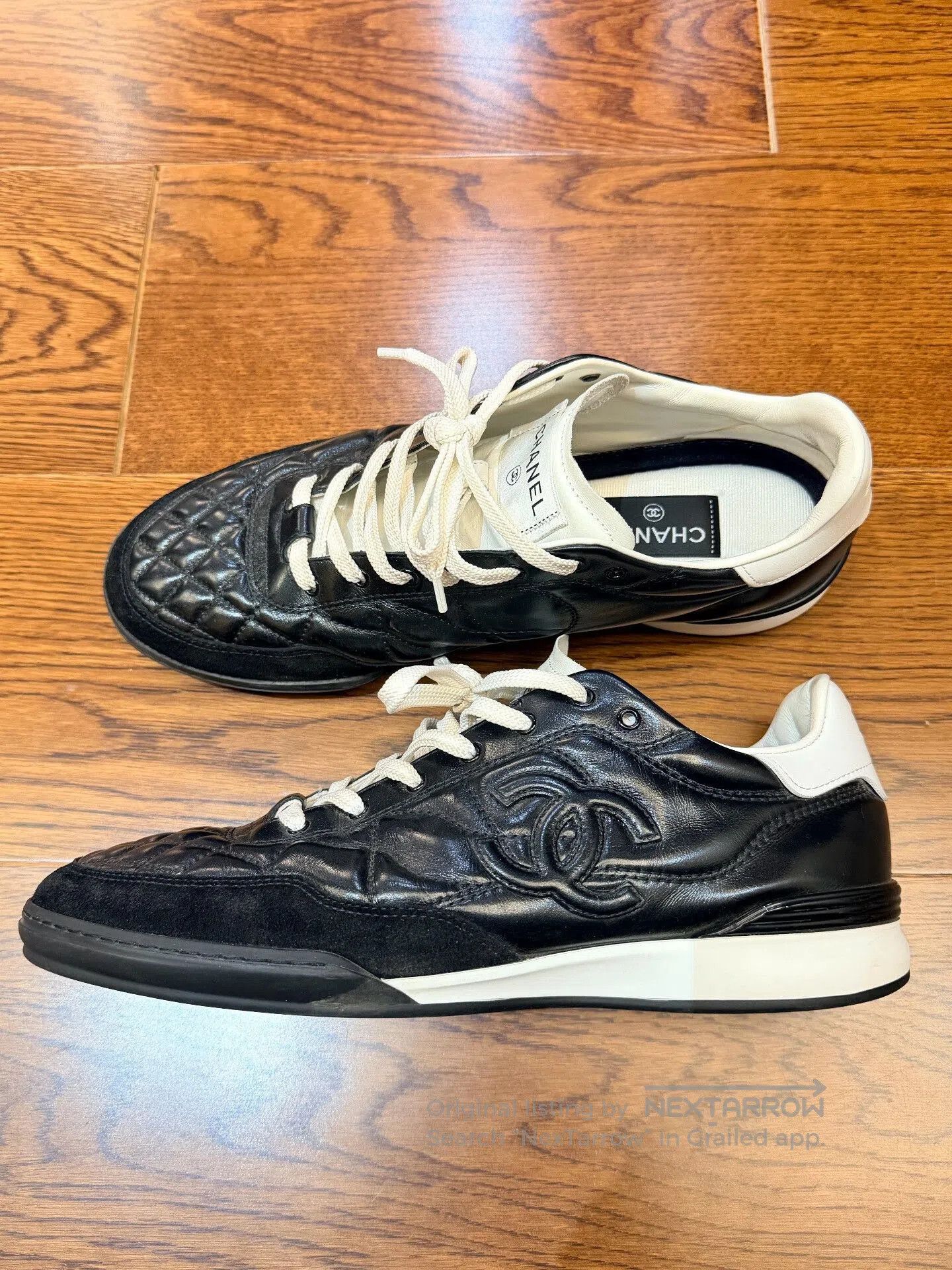 Chanel Chanel 24A Black Classic Sneakers Size 42. Size US 9 / EU 42 - 1 Thumbnail