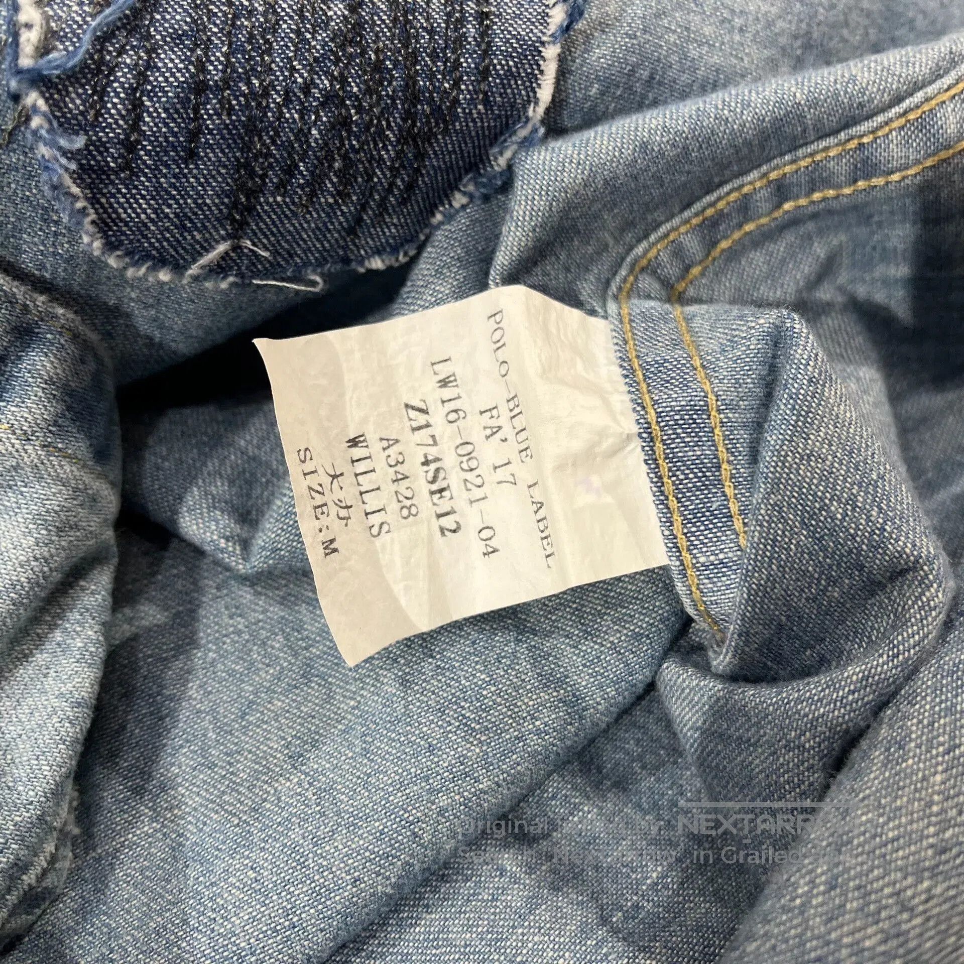 RRL Ralph Lauren vintage ralph lauren distressed denim shirt. Size US M / EU 48-50 / 2 - 9 Thumbnail