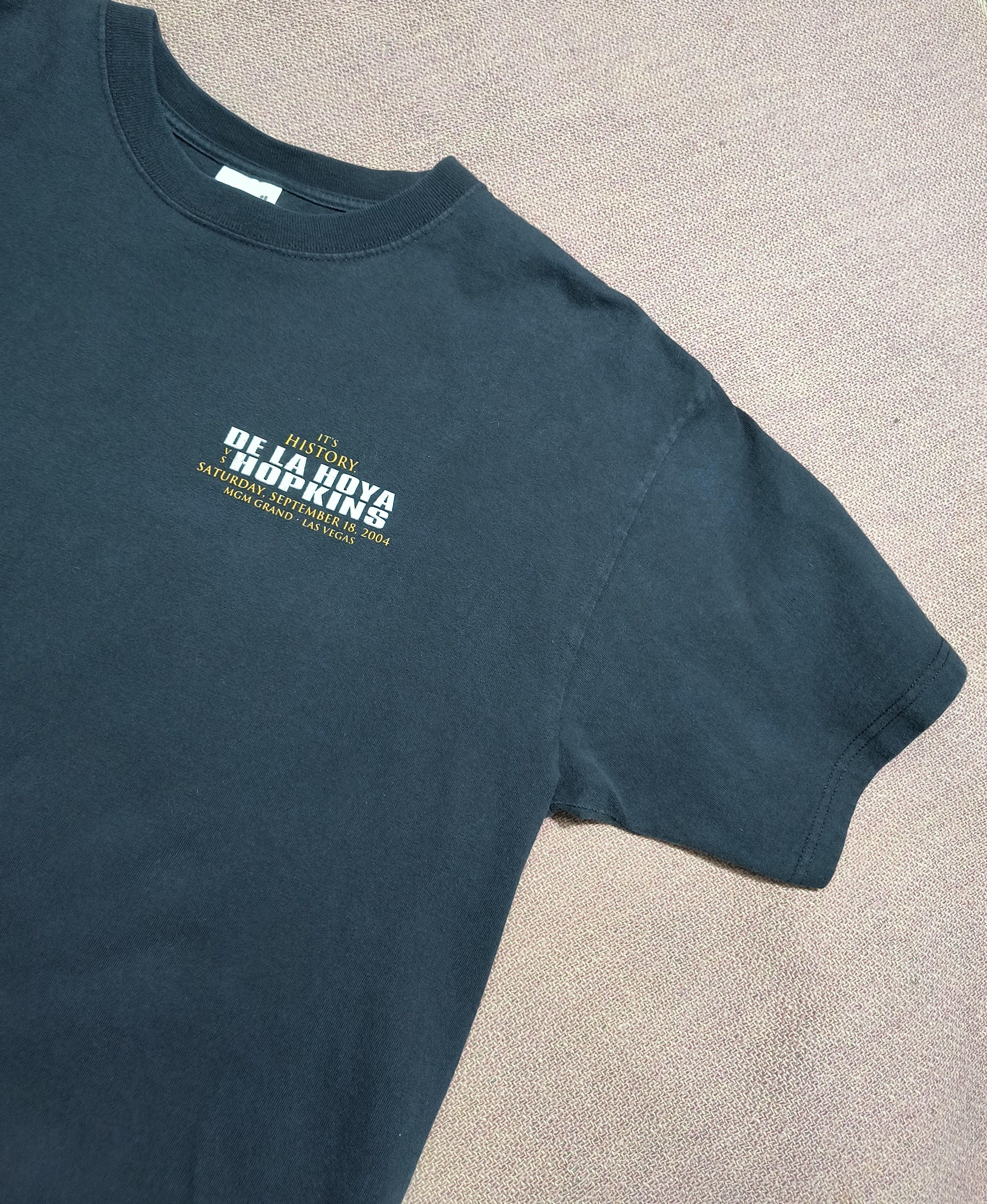 Anvil Vintage Y2K De La Hoya vs Hopkins 2004 tee Size US L / EU 52-54 / 3 - 3 Thumbnail