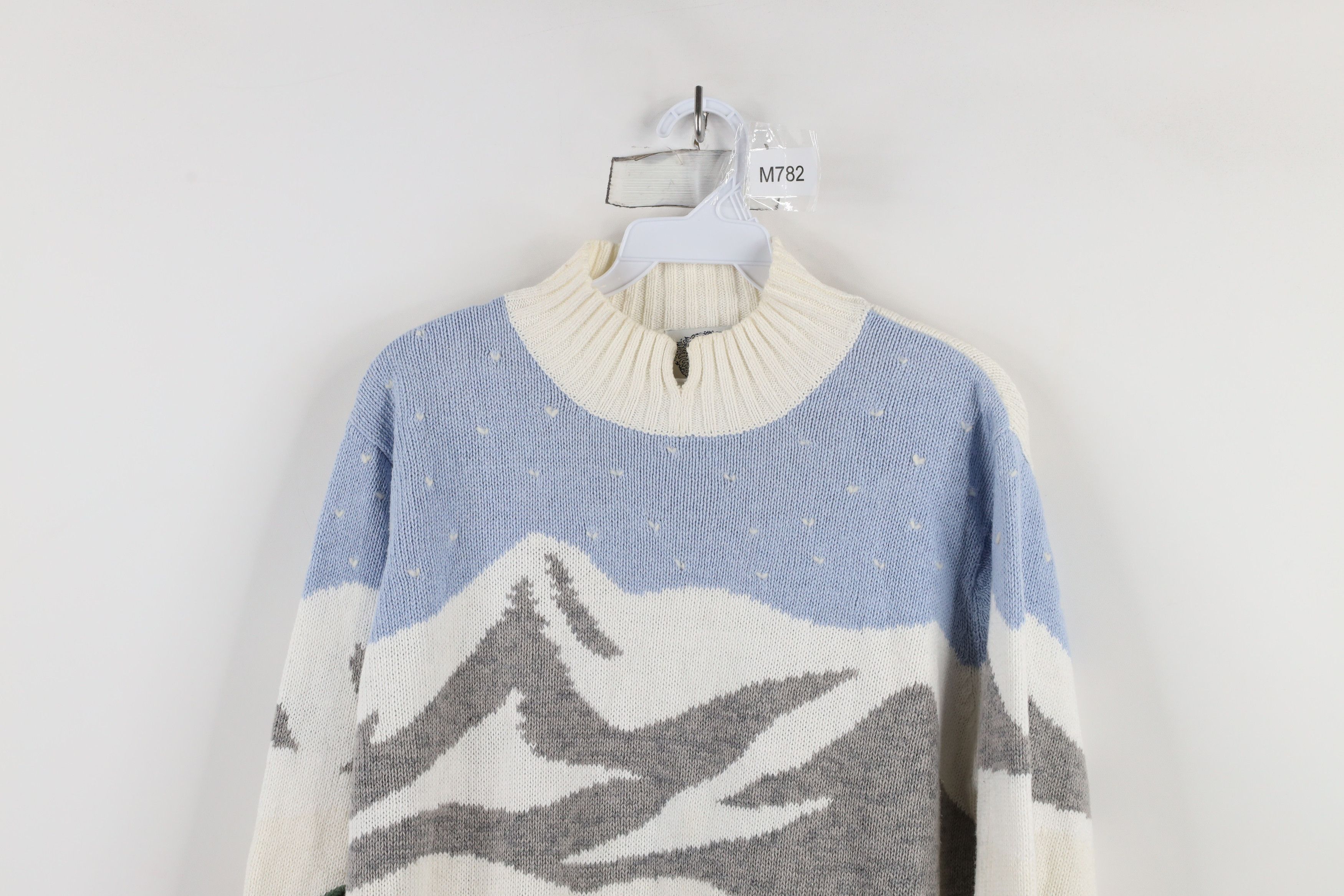 Vintage Vintage 90s Streetwear Snow Town All Over Print Sweater Size S / US 4 / IT 40 - 2 Thumbnail