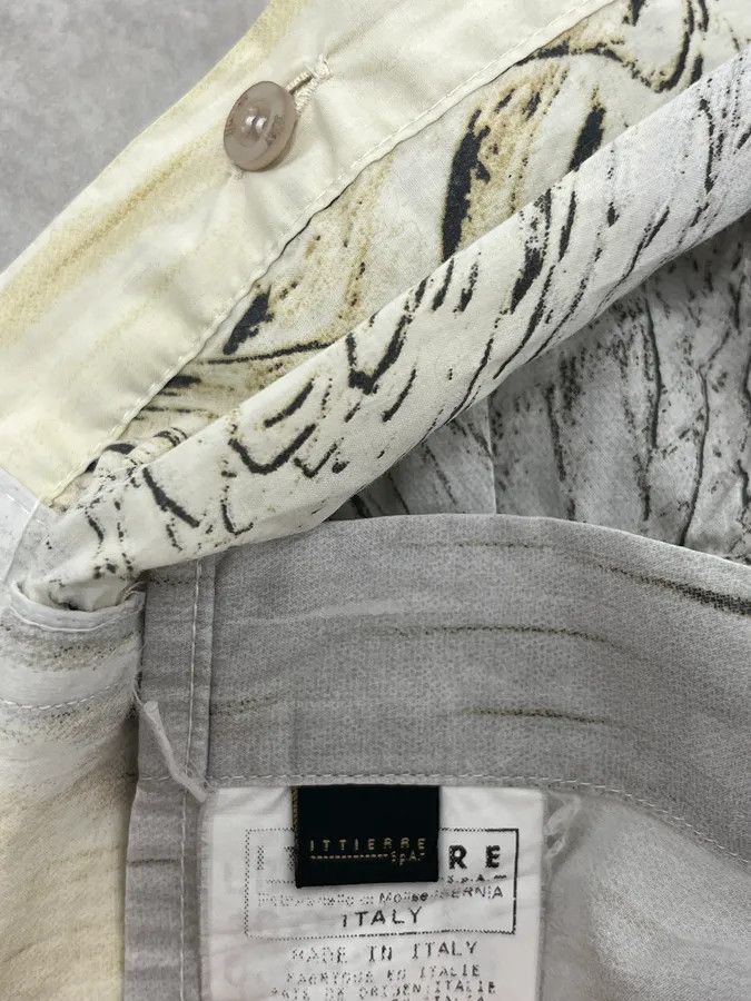 Just Cavalli SS2002 Cavalli Beige Crocodile Effect Abstract Shirt Size US S / EU 44-46 / 1 - 12 Thumbnail