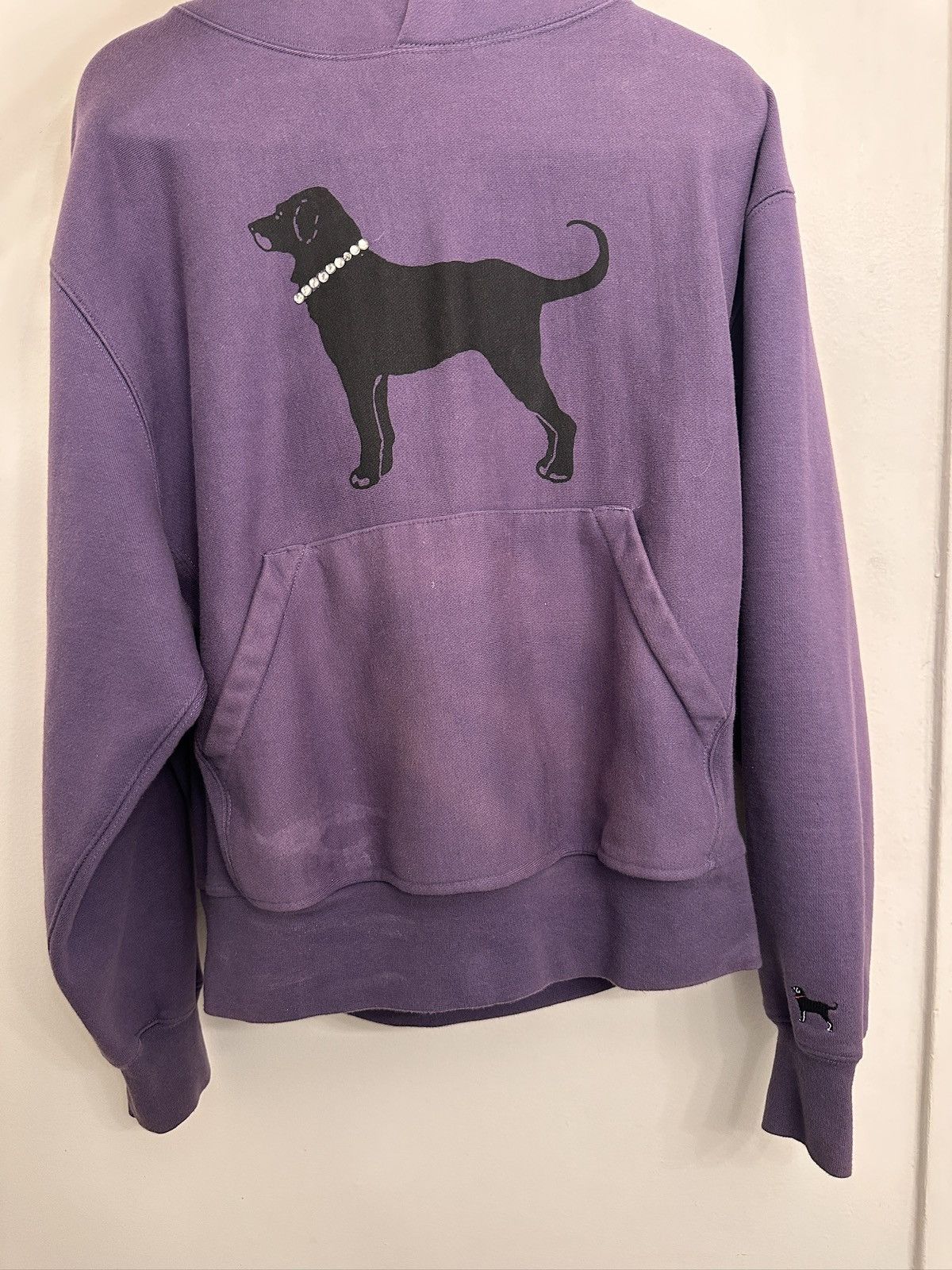 Other Black dog rhinestone hoodie Size US S / EU 44-46 / 1 - 1 Thumbnail