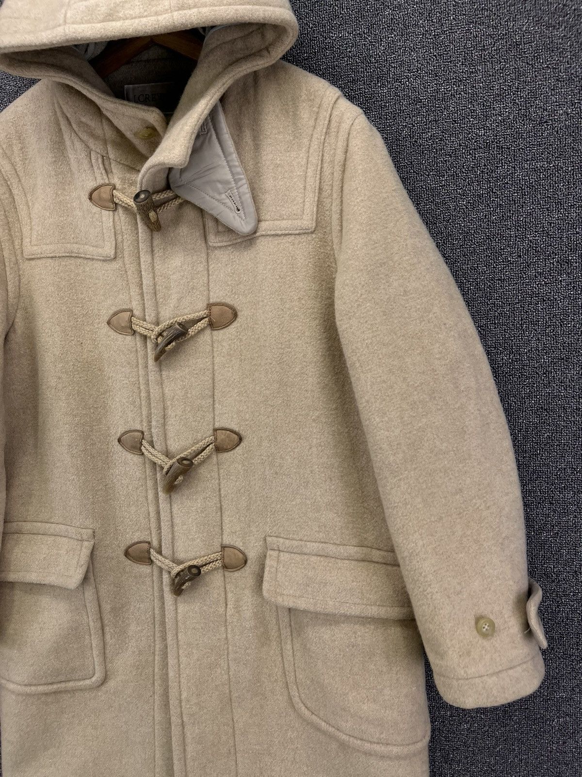 J.Crew Vintage J.Crew Luxury Hoodie Duffle Coat Wool Long Jacket Size US S / EU 44-46 / 1 - 6 Thumbnail