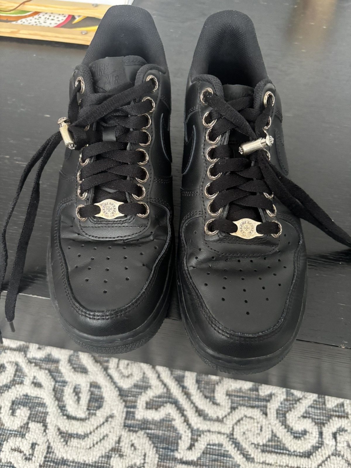 Chrome Hearts Chrome Hearts x Nike Black AF1 Size US 9 / EU 42 - 3 Thumbnail