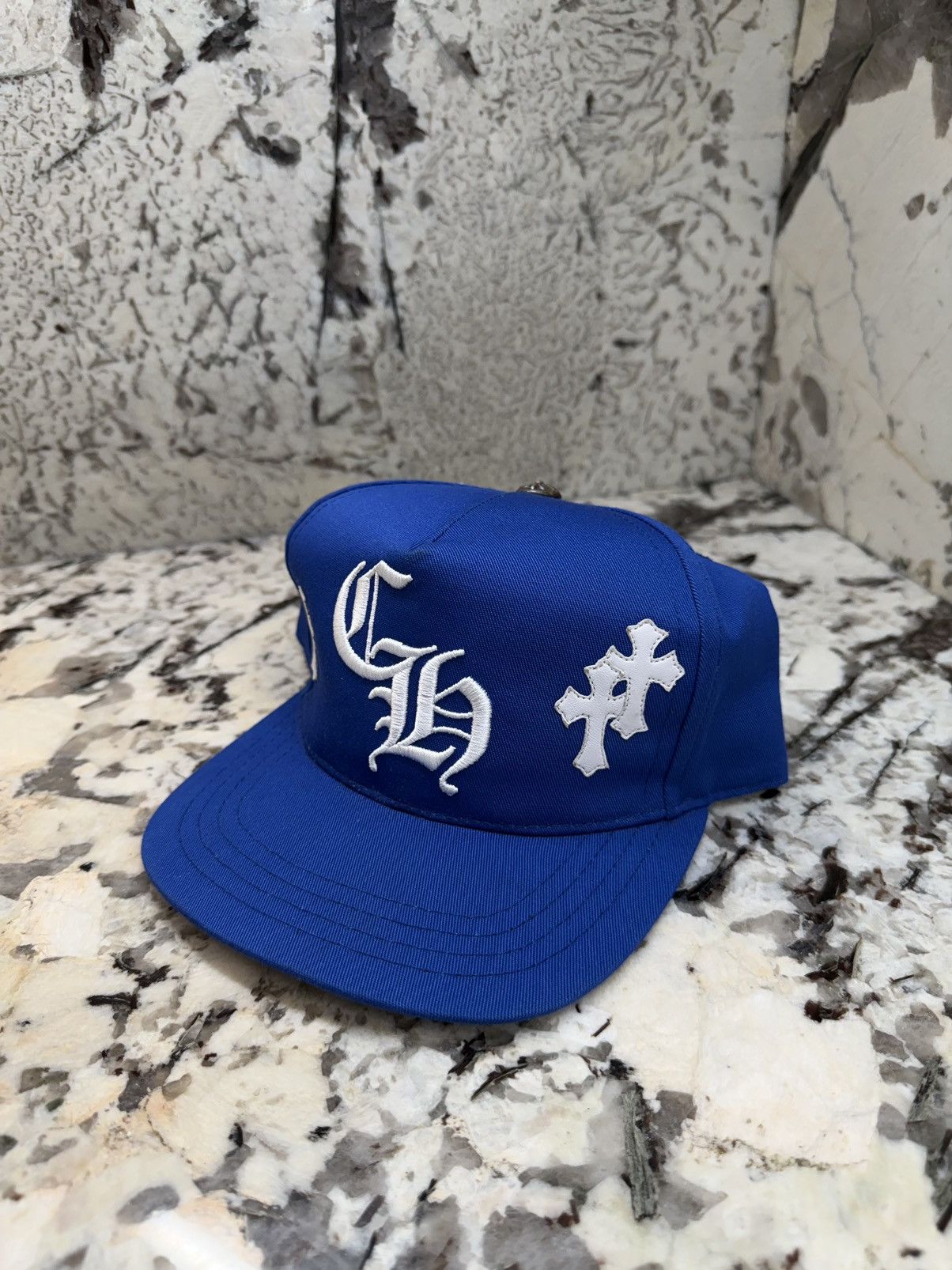 Chrome Hearts Chrome Hearts Cross Patch Hat Blue White Baseball Cap Size ONE SIZE - 3 Thumbnail