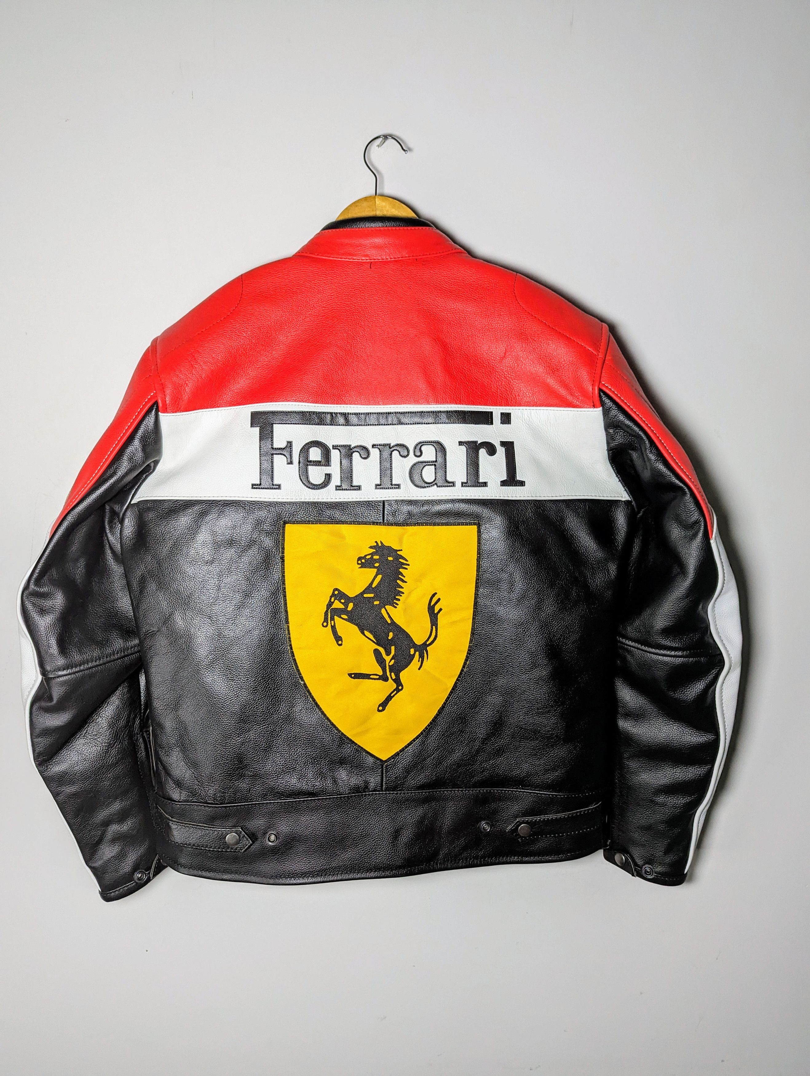 Ferrari Rare Ferrari Racing Leather Jacket Vintage Streetwear Size US S / EU 44-46 / 1 - 1 Thumbnail