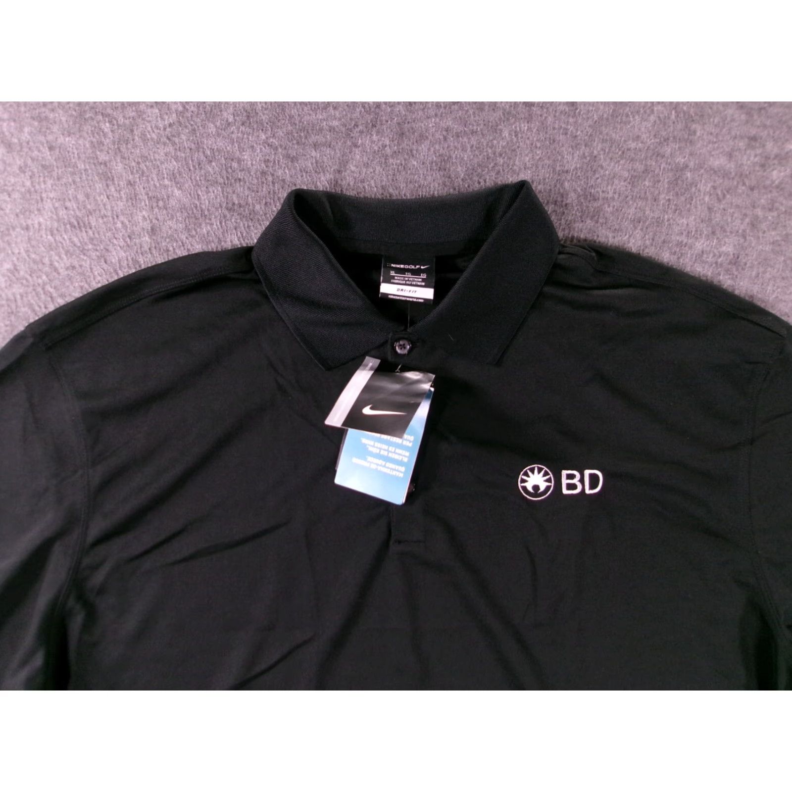 Nike Nike Polo Shirt Men XL Black Dri-Fit Nike Golf Embroidered Logo Short Sleeve Casual Size US XL / EU 56 / 4 - 2 Thumbnail