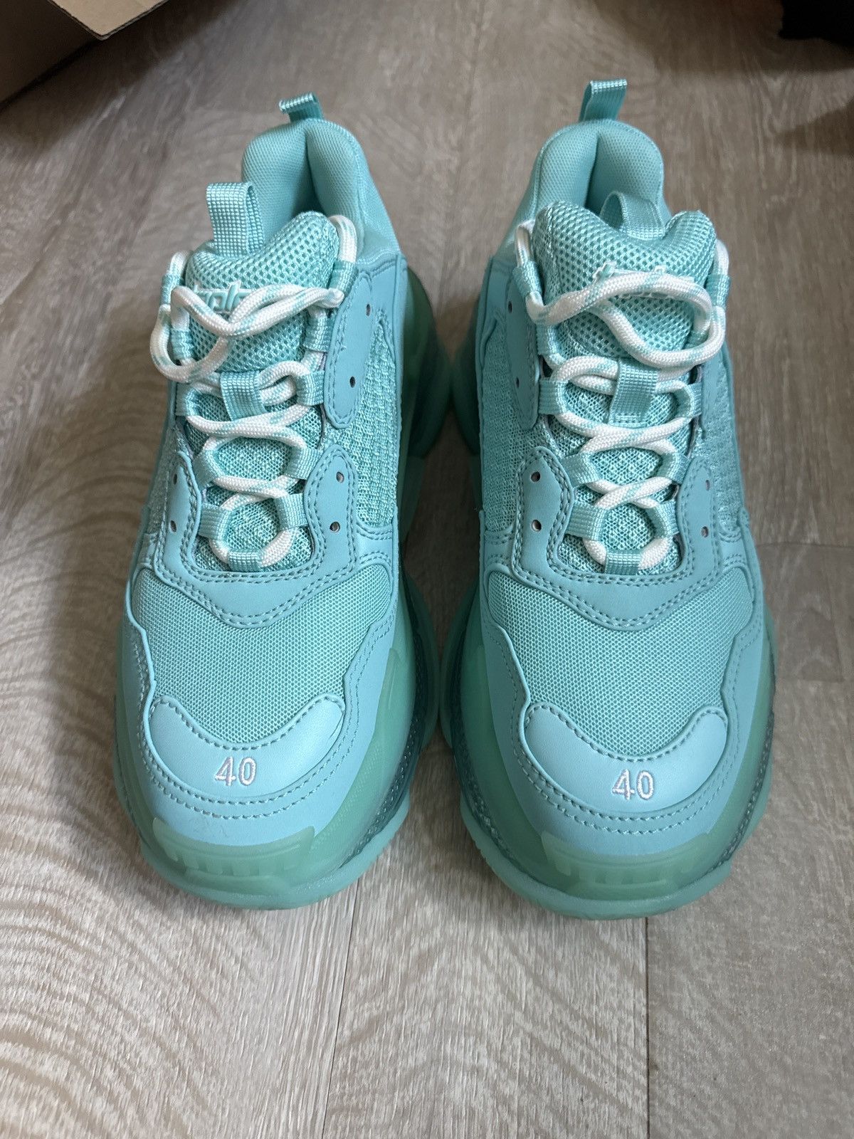 Balenciaga Balenciaga triple S turqouise Size US 7 / IT 37 - 3 Thumbnail