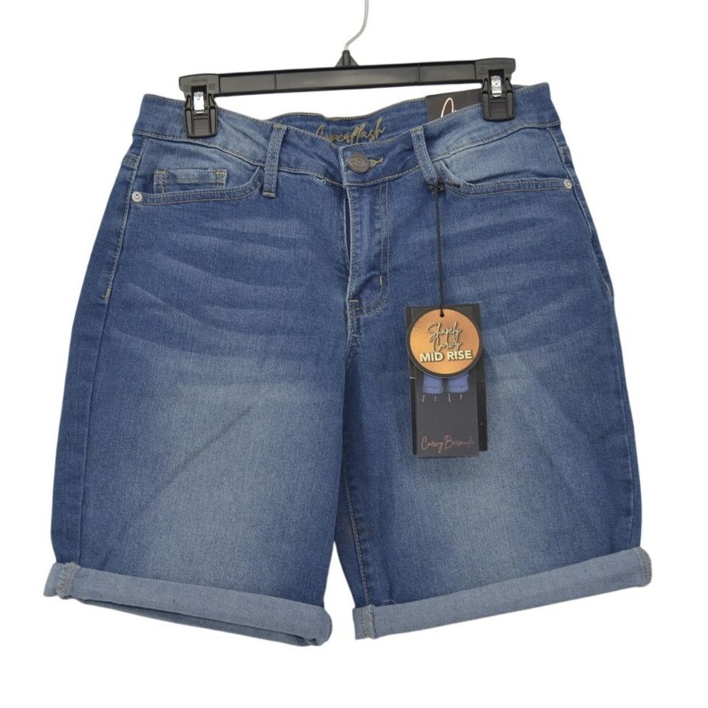 Other CopperFlash Mid Rise Bermuda Blue Jean Shorts Curvy Size 6 Size 28" / US 6 / IT 42 - 1 Thumbnail