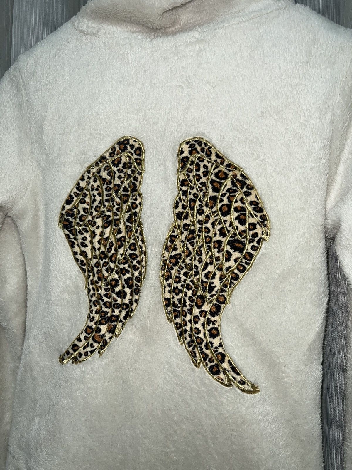 Japanese Brand Y2K Fluffy cotton leopard wings hoodie zip up 🐆 Size M / US 6-8 / IT 42-44 - 5 Thumbnail