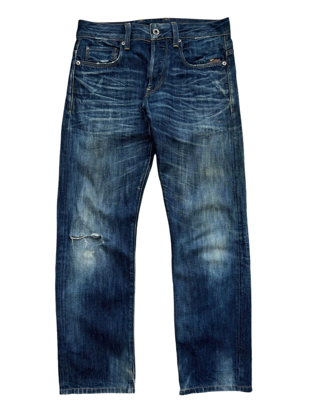 G-Star 💸LASTDROP💸 Vtg G-Star Raw Jeans Distressed Clawmark Denim Size US 30 / EU 46 - 2 Thumbnail