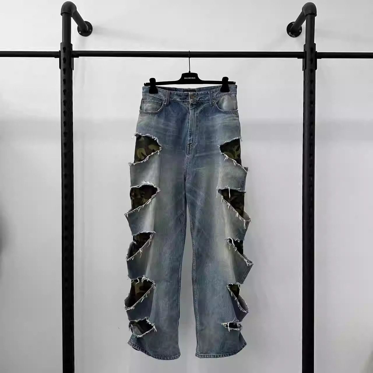 Balenciaga Balenciaga Fake Two Ruined Jeans Size US 30 / EU 46 - 1 Thumbnail