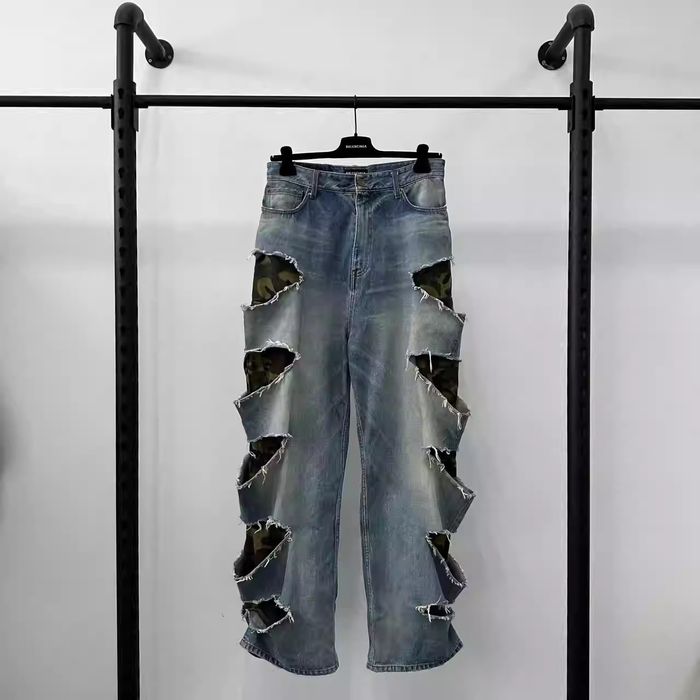 Balenciaga Balenciaga Fake Two Ruined Jeans Grailed