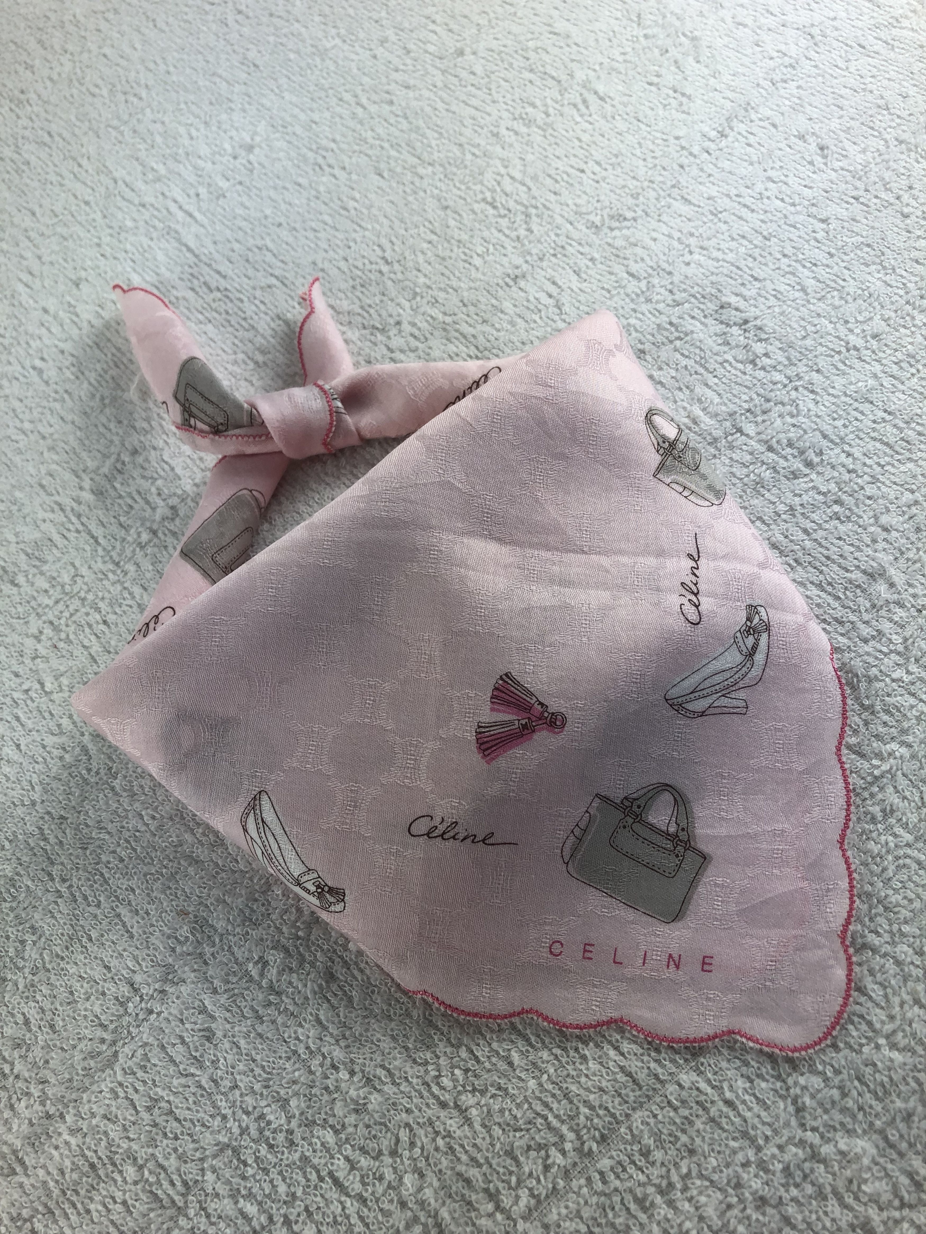 Celine Celine Handkerchief / Bandana / Neckerchief C294 Size ONE SIZE - 2 Thumbnail