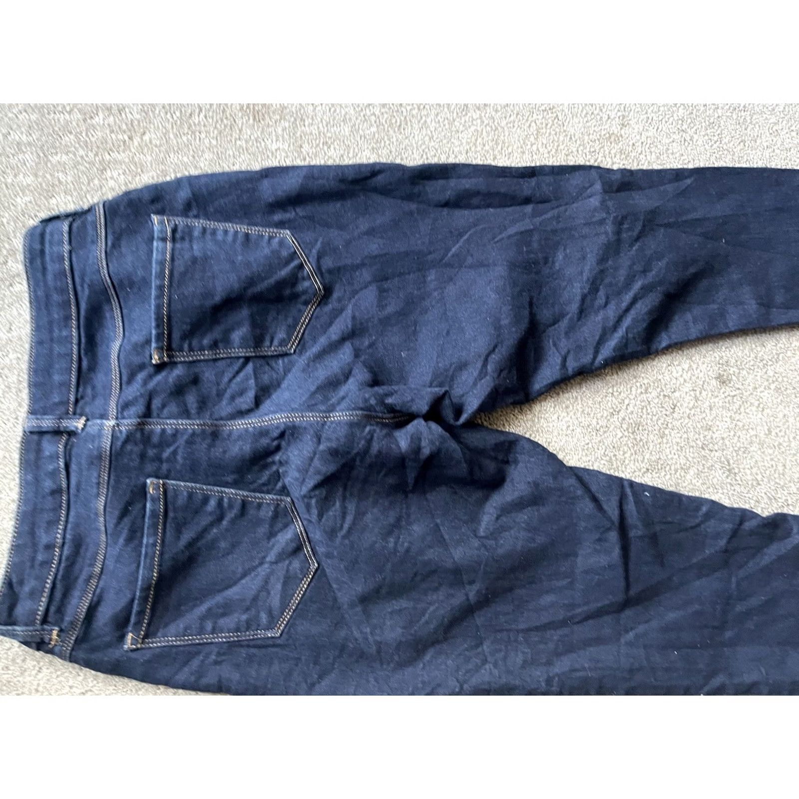 Vintage Womens D.Jeans Skinny Jeans 8 Mid Rise Stretch Cotton Blend Blue Solid Denim Size 30" / US 8 / IT 44 - 4 Thumbnail