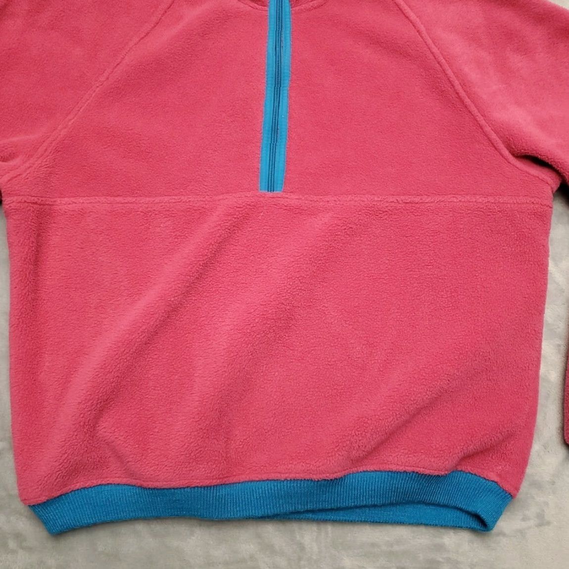 Vintage VTG Woolrich Teton Sweater Womens L Pink 1/2 Zip Pullover Fleece Woolrich USA Size L / US 10 / IT 46 - 2 Thumbnail