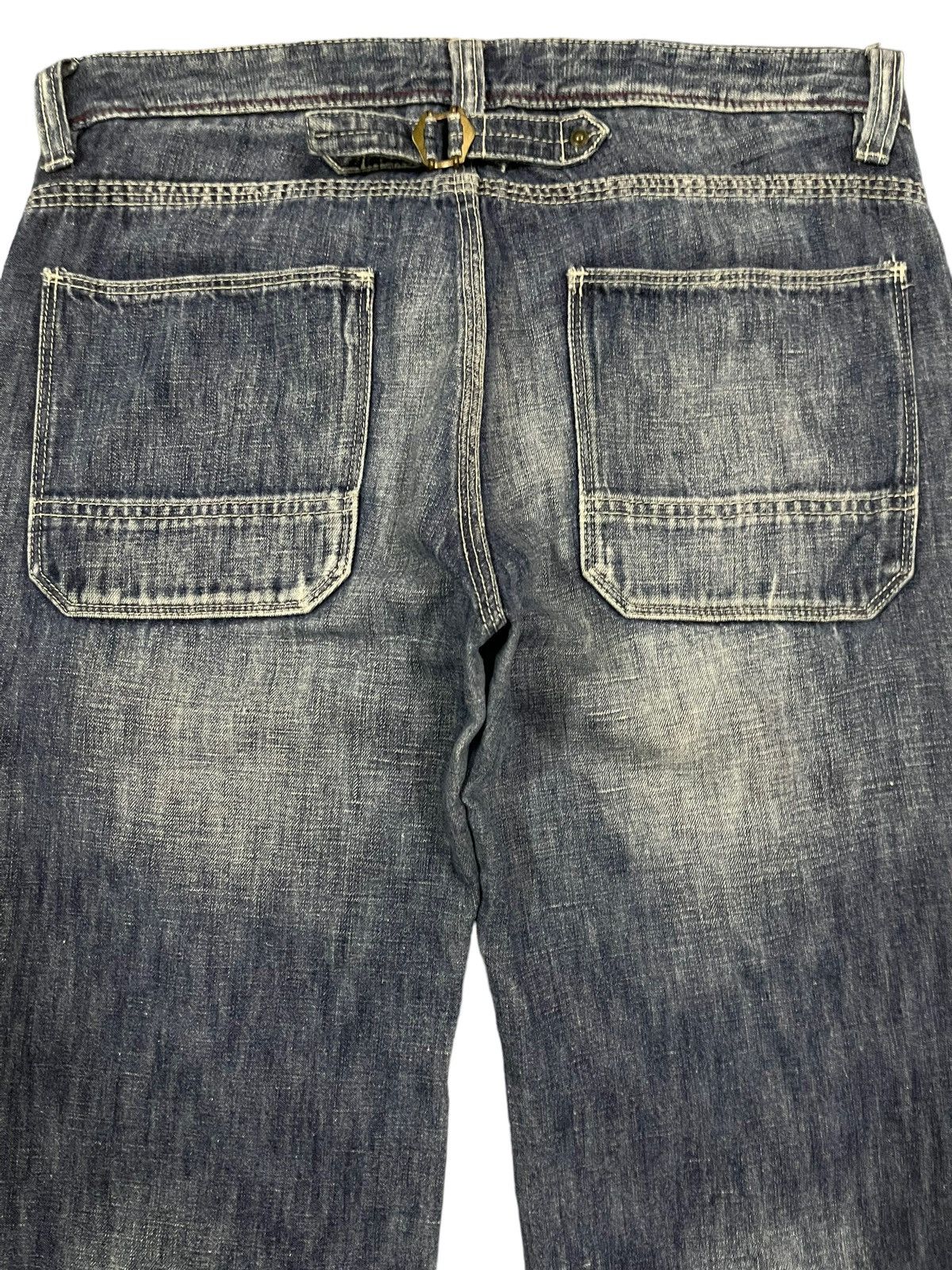 14th Addiction Vintage Japanese Brand Blue Wash Style Baggy Jeans Size US 31 - 4 Thumbnail