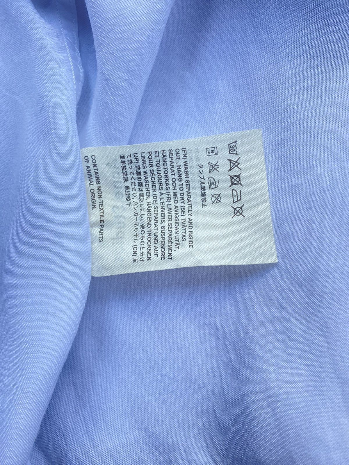 Acne Studios Acne Studios White Hidden Button Long Sleeve Shirt Size XS / US 0-2 / IT 36-38 - 9 Thumbnail