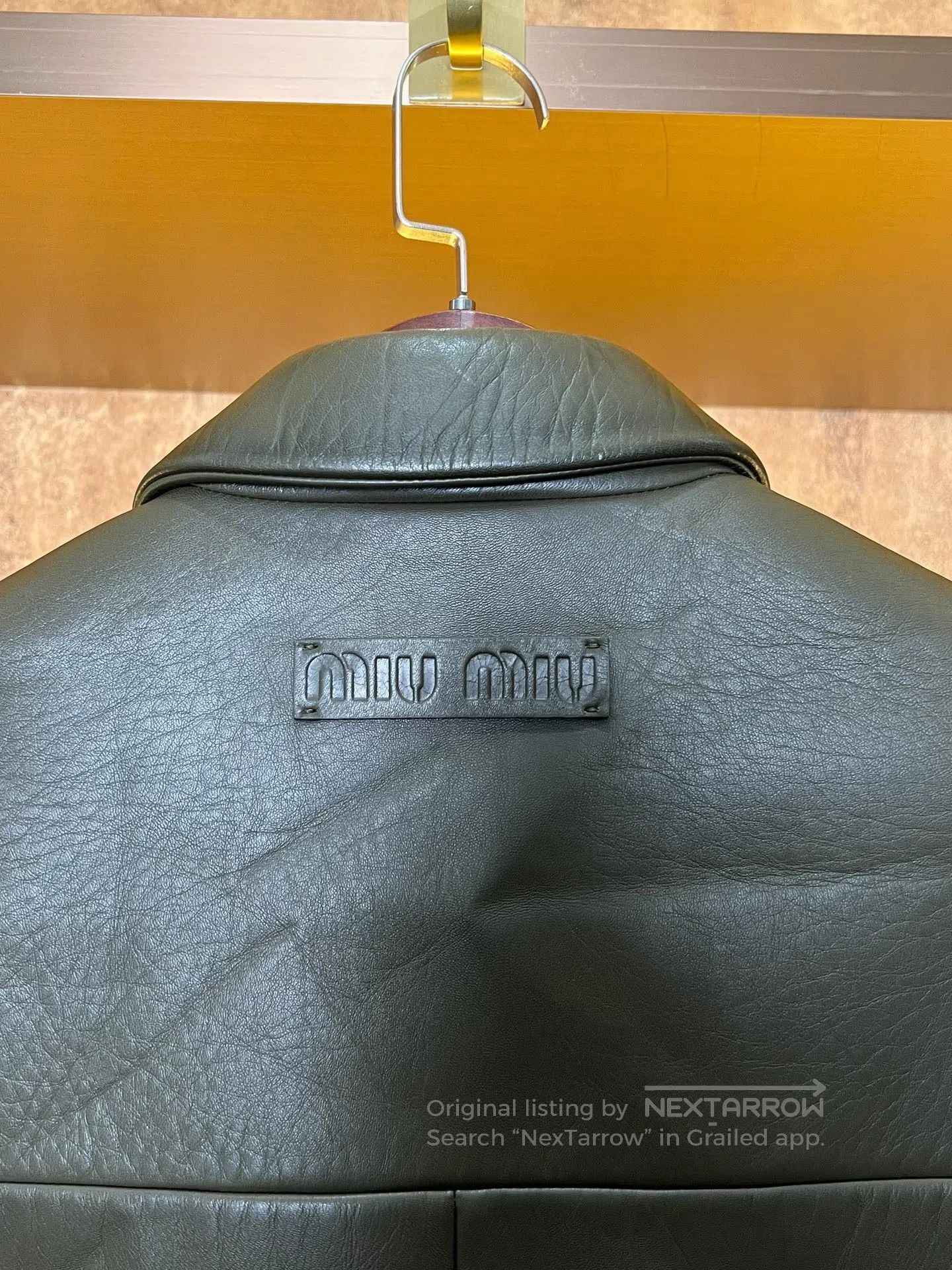 Miu Miu Miu Miu Lambskin blazer with slogan| Size XS / US 0-2 / IT 36-38 - 4 Thumbnail