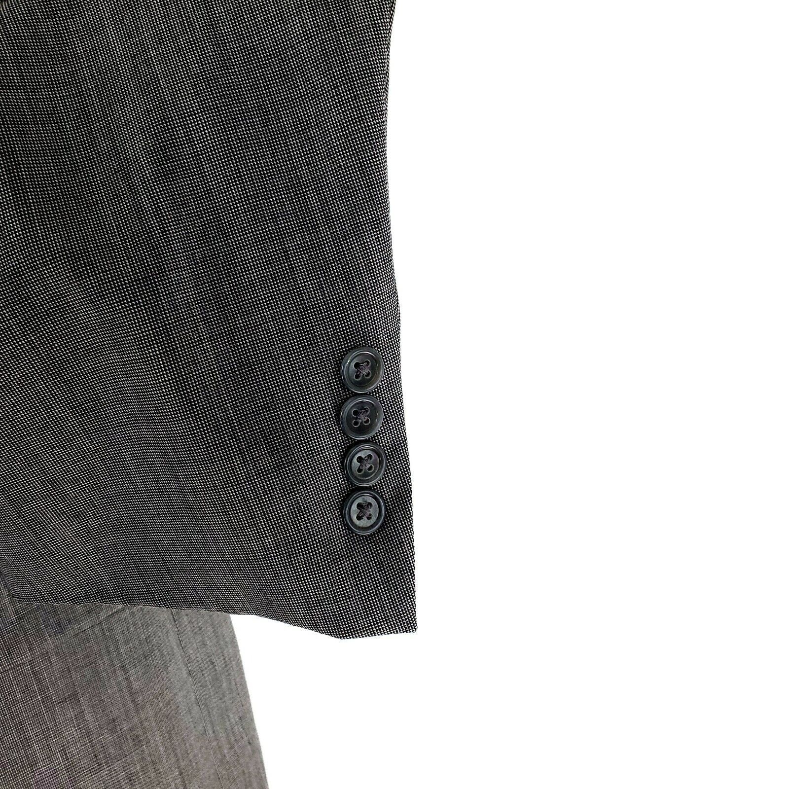 Hart Schaffner Marx Hart Schaffner Marx Wool 2 Button Blazer 44L Nailshead Gray Size 44L - 4 Thumbnail