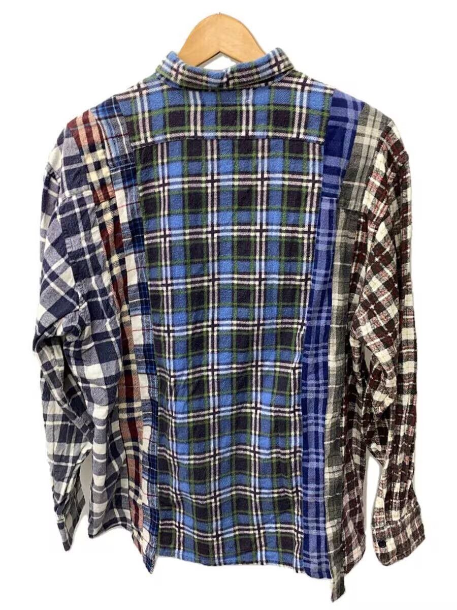 Needles Reconstructed Rebuild Flannel Button Shirt Size US M / EU 48-50 / 2 - 2 Thumbnail