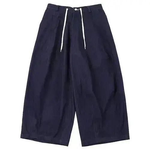 Other 20AW Indigo Union Japan Dark Blue Minimal Worker Pants Size US 32 / EU 48 - 2 Thumbnail