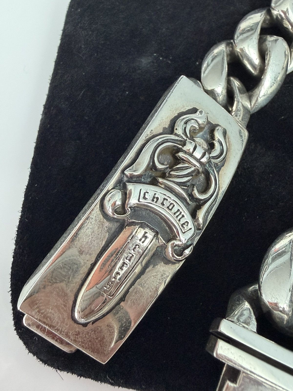 Chrome Hearts Chrome Heart Dagger Floral Id Bracelrt Size ONE SIZE - 2 Thumbnail