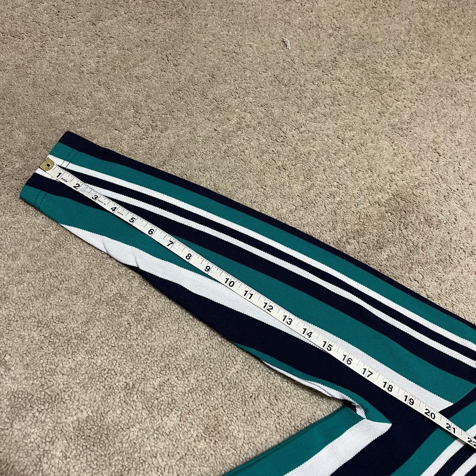 Other Carolina Colours Navy/Green Long Sleeeve Polo Shirt Medium Size US M / EU 48-50 / 2 - 6 Thumbnail