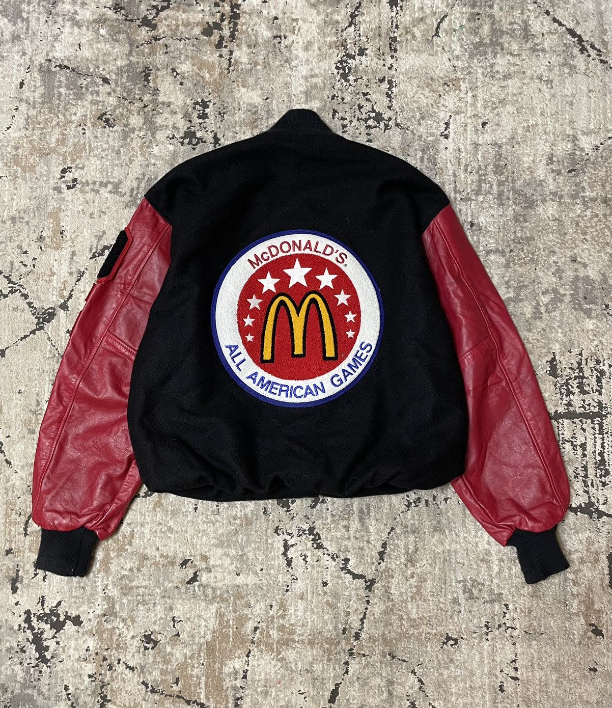 Adidas Adidas Mc Donald’s Varsity Leather Jacket Size US L / EU 52-54 / 3 - 4 Thumbnail