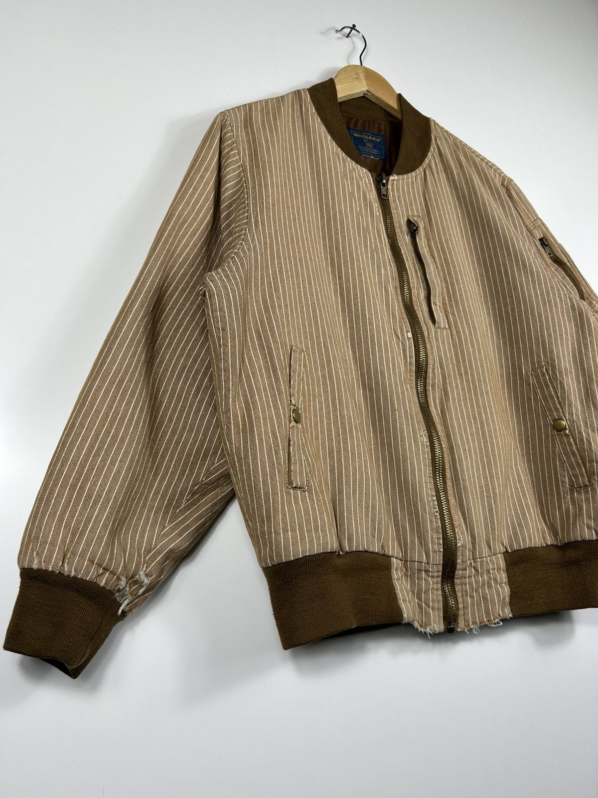 Vintage × Woolrich Woolen Mills ⚡️Vintage Woolrich Zipper Bomber Jacket Size US L / EU 52-54 / 3 - 2 Thumbnail