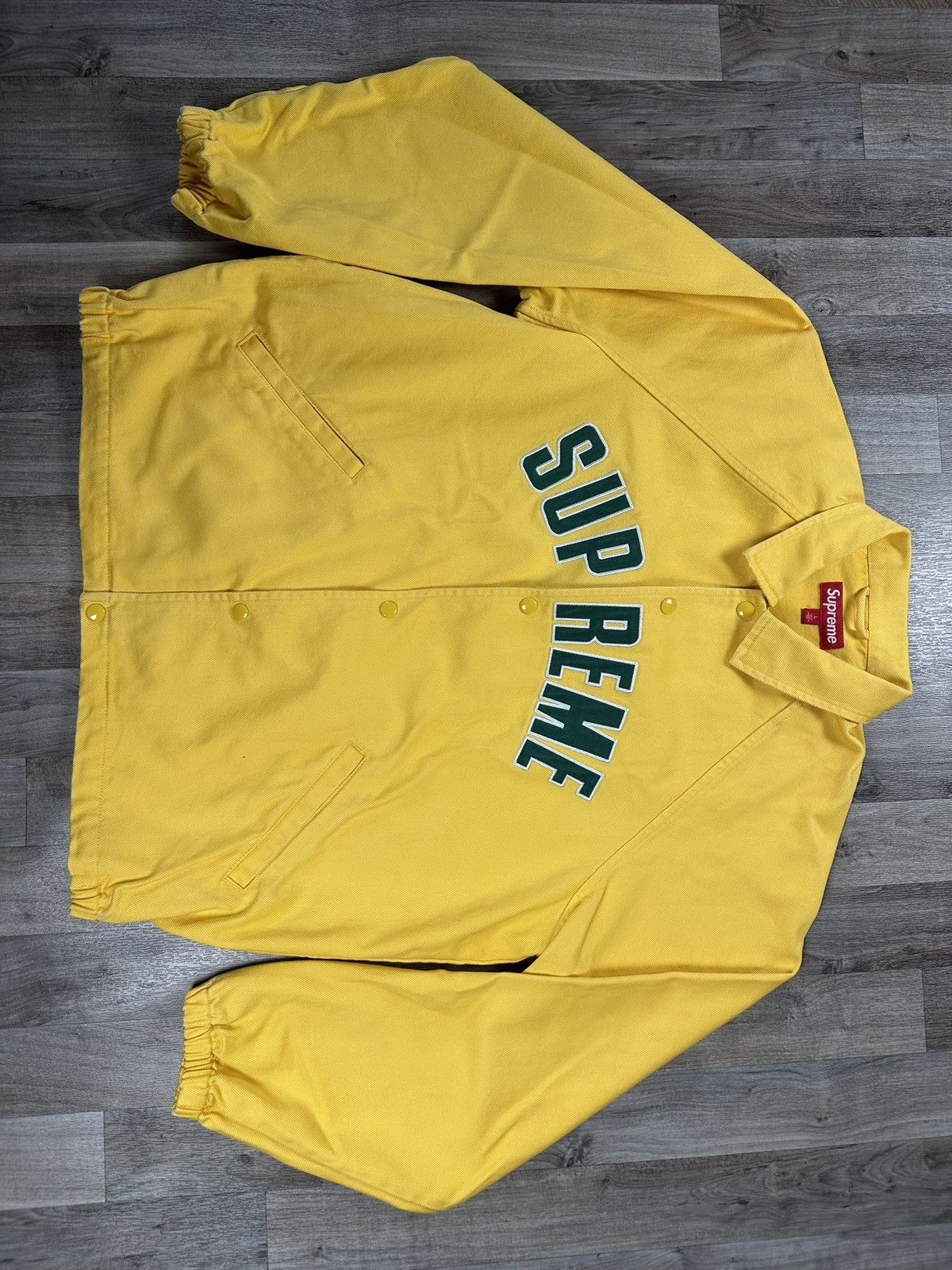 Supreme Arc Denim Coaches Jacket Yellow M - POIZON