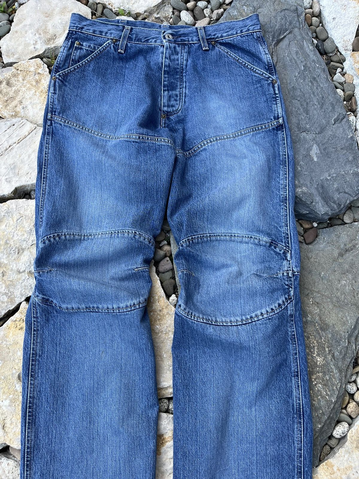 G-Star × Vintage Vintage G-Star Raw elwood y2k denim jeans double knee pants Size US 32 / EU 48 - 4 Thumbnail