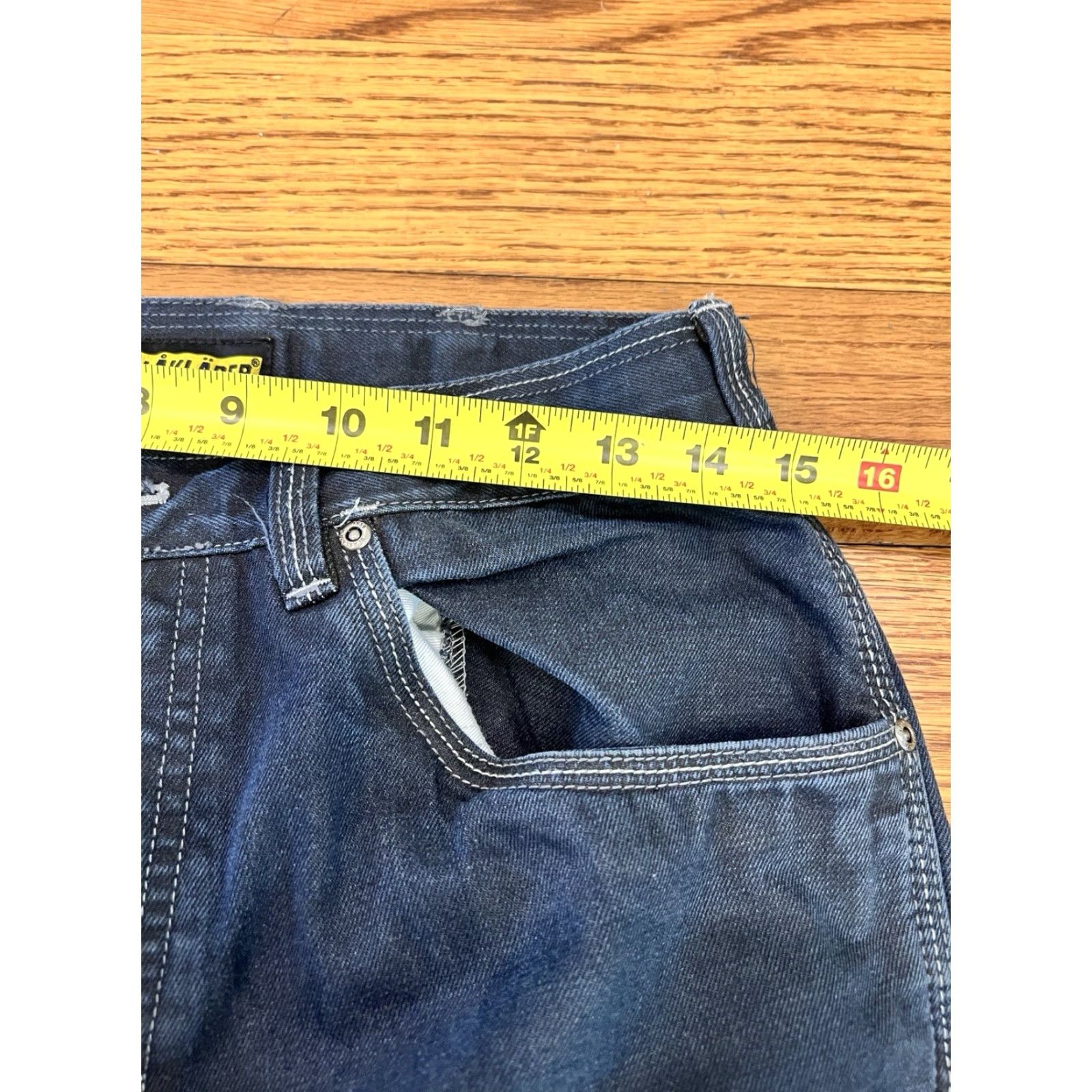 Vintage VINTAGE Blaklader Work Pants Mens 30x31 Dark Blue Denim Cargo Pockets Tool Loop Jeans Regular 30 Mens Size US 30 / EU 46 - 2 Thumbnail