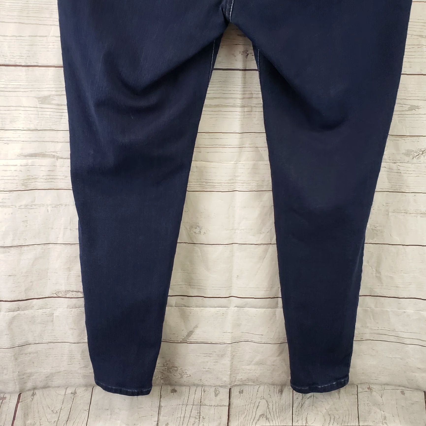 J. Jill J. Jill Womens 5 Pocket Legging Jeans Sz 10 Blue Dark Wash Mid Rise Denim Cotton Blend 26.5 Inseam Womens Size 32" / US 10 / IT 46 - 5 Thumbnail