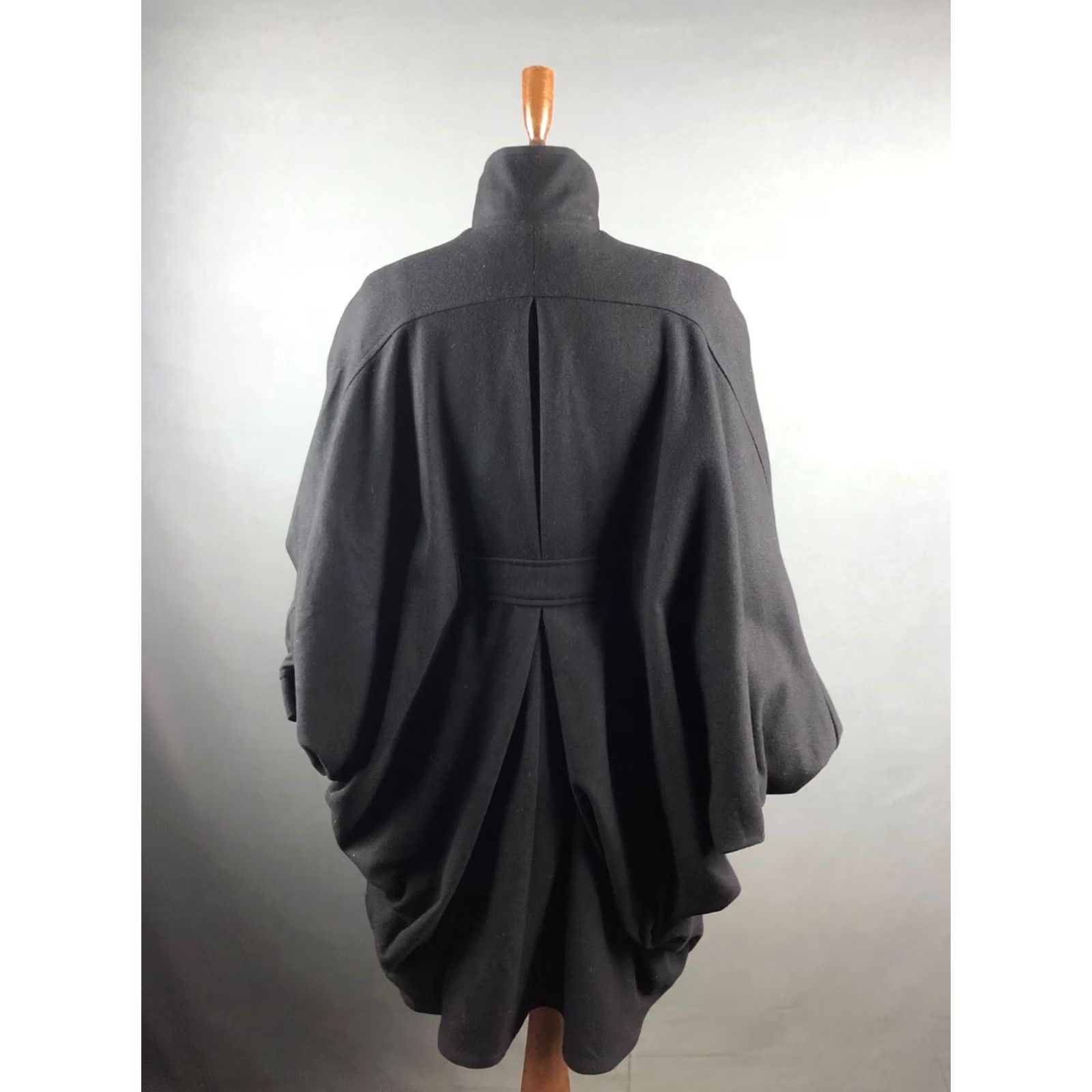 Vintage V AVE SHOE REPAIR Coat Women's Wool Full Zip Belted Black S Size S / US 4 / IT 40 - 3 Thumbnail