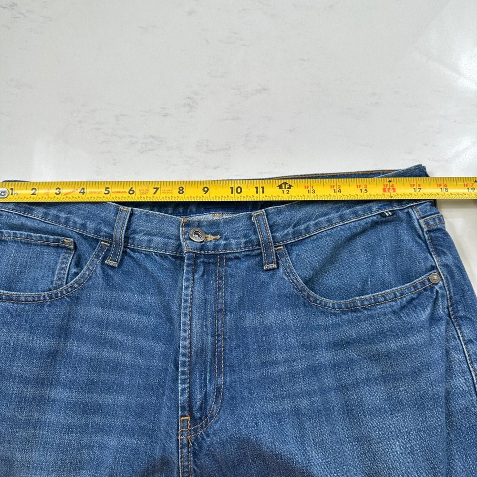Nautica Nautica Jeans Mens 33x30 Blue Relaxed Fit Straight Medium Size US 33 - 5 Thumbnail