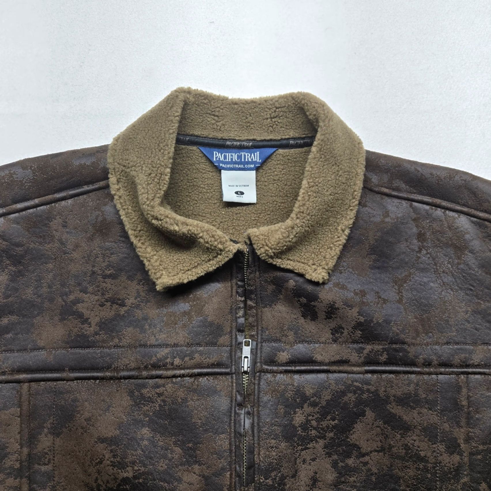 Vintage VINTAGE Pacific Trail Jacket Mens L Brown Lined 90s Outdoor Casual Full Zip Short Jacket Size US L / EU 52-54 / 3 - 2 Thumbnail