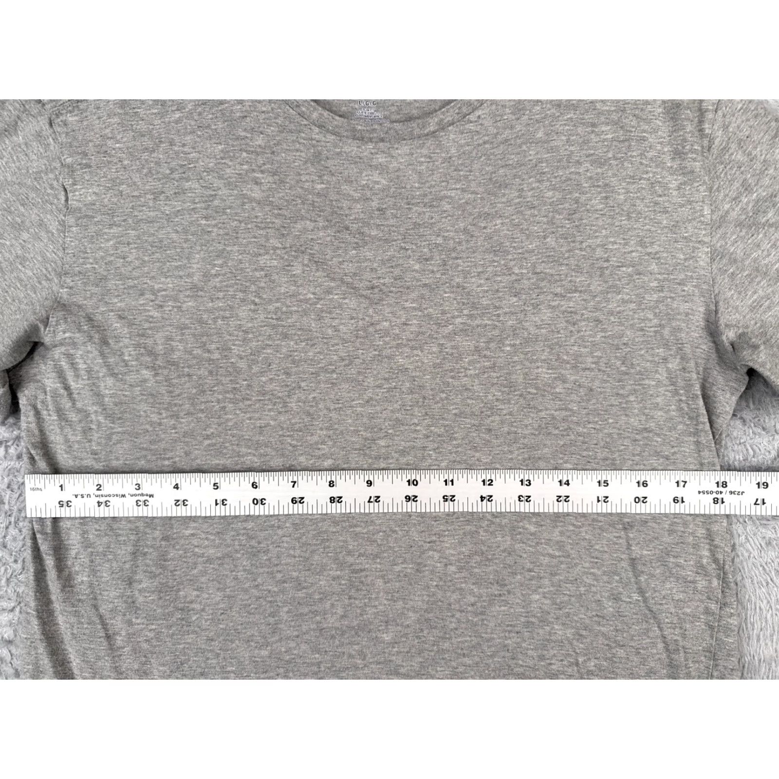 Ralph Lauren Polo Ralph Lauren Shirt Adult Large Gray Crew Neck 100% Cotton Slim Fit Size US L / EU 52-54 / 3 - 7 Thumbnail