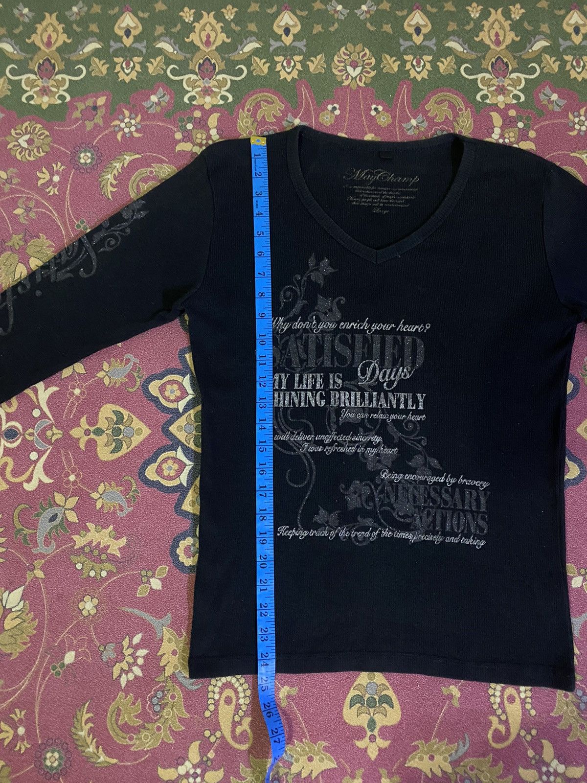 If Six Was Nine Vintage Japanese Brand May Champ Poem Punk Design Style Size US S / EU 44-46 / 1 - 10 Thumbnail