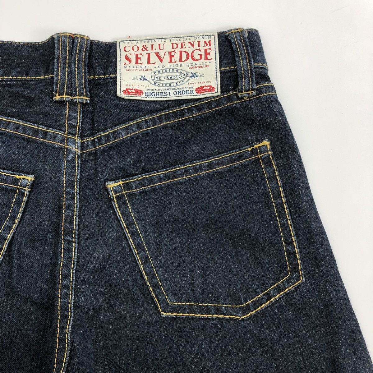 Hysteric Glamour Vintage CoandLu Japan Evisu Style Printed Selvedge Jeans Y2K Size US 27 - 13 Thumbnail