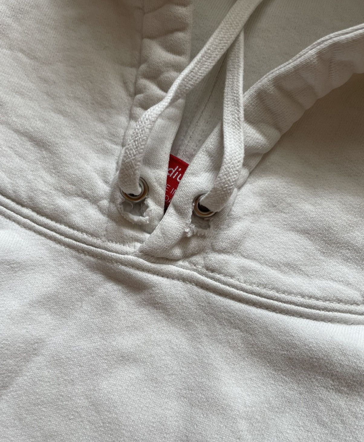Supreme Supreme ‘The Land Of Fuck’ Logo White Hoodie Size US M / EU 48-50 / 2 - 8 Thumbnail